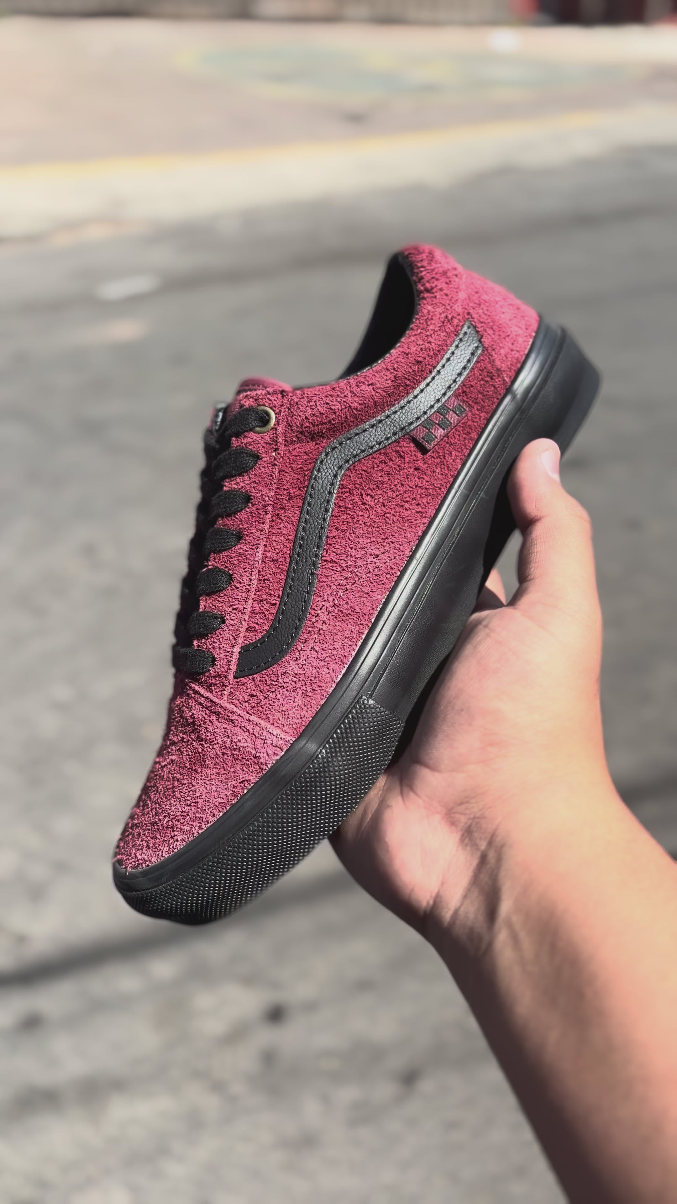 Vans Skate Old Skool Suede Black/Burgund