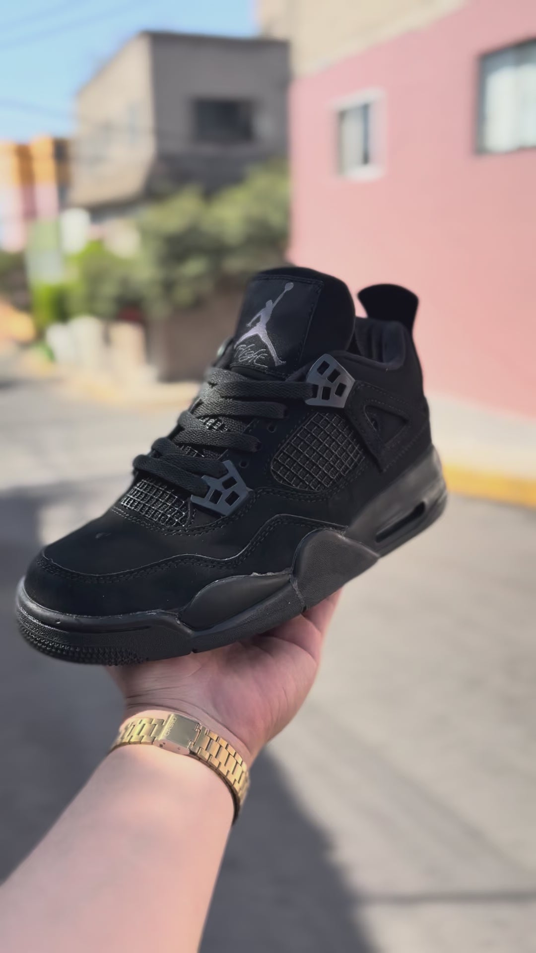 Retro 4 Black cat