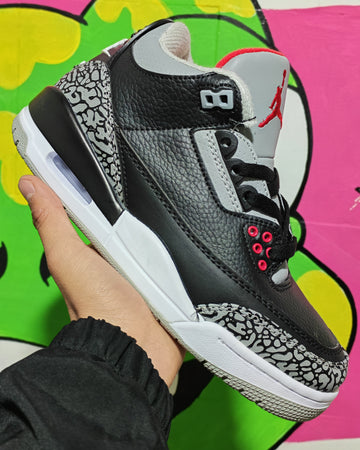Retro 3 Black Cement